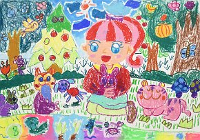 AVERY-TANG_AGE-4_-PLANTING-DAY_PAINT-ON-A3