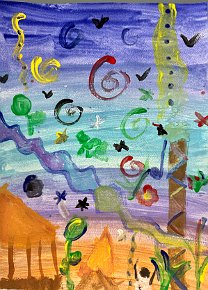 Amrit, Rainforest, age 9, Tettenhall College, UK