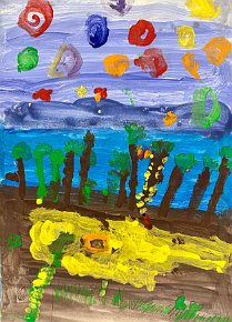 Andrew, Rainforest, age 10, Tettenhall College, UK.