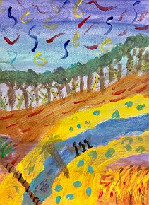 Hari, Rainforest, age 10, Tettenhall College, UK.