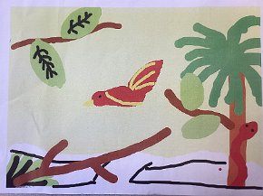 Marni Robinson age 7 Trythall school Cornwall UK, Amazon wildlife , ipad drawing