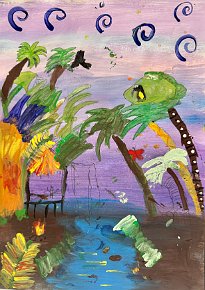 Anya, Rainforest, age 9, Tettenhall College, UK.