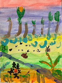 Callum, Rainforest, age 9, Tettenhall College, UK.