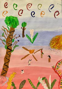 Poppy, Rainforest, age 9, Tettenhall College, UK.