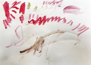 Neve Catlin, age 3, “Anteater in the Sunset”