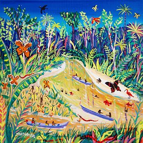 Awavana - Painting by John Dyer. 24 x 24 inches acrylic on canvas