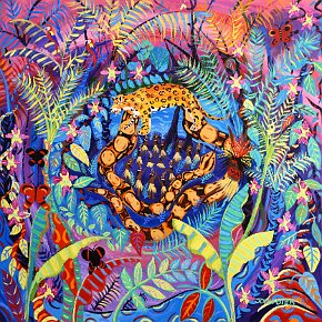 Nawê. 100cm x 100cm acrylic on canvas