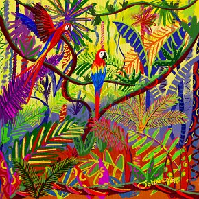 Amazon Colours. Procreate digital painting by John Dyer