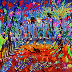 The Making of Ayahuasca. Procreate digital painting by John Dyer