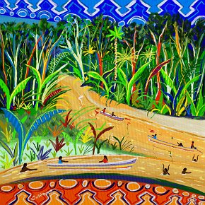 The Snake of the Sky and the Earth, Rio Gregorió. Procreate digital painting by John Dyer