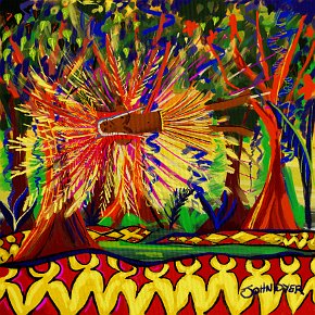 Vana Spirit, Yawanawá Tribe. Procreate digital painting by John Dyer