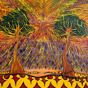 Vana - The Spirit of our Shadows. 100 cm x 100 cm acrylic on canvas