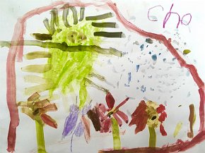 Charlotte Blades Aged 4 Lizard in the Jungle