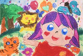 IP-TOI-SEN_-AGE-4_EMBRACING-THE-ANIMALS_PAINT-ON-A3-PAPER