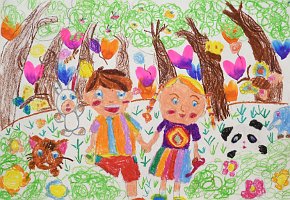 TAN-CHI-WAI_AGE-5_-MY-FIREND-AND-I-_-PAINT-ON-A3-PAPER