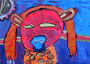 Edward-Gundy-Age-8-Clouded-Leopard-A2-Mixed-Media-S.Anselms