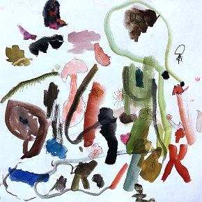 Furryrhelnandez Penan. Age 6. Mulu. 21 x 21 cm watercolour on paper
