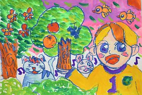 LAM-YAN-YU-_-AGE-4_-HEY-HERE-IS-THE-FOREST-_-PAINT-ON-A3-PAPER