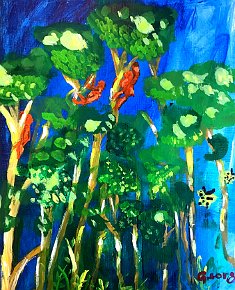 George-Faithful-aged-7-oil-on-board-Orchard-Primary-School-UK