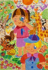 LAU-WAN-YIN_AGE-6_EXPLORING-THE-FOREST_PAINT-ON-A3-PAPER_SCHOOL-OF-CREATIVITY_HONG-KONG_CHINA