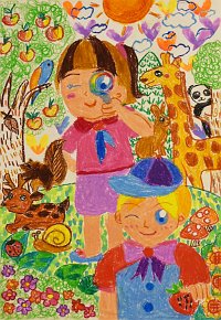 LAU-WAN-YIN_AGE-6_EXPLORING-THE-FOREST_PAINT-ON-A3-PAPER_SCHOOL-OF-CREATIVITY_HONG-KONG_CHINA