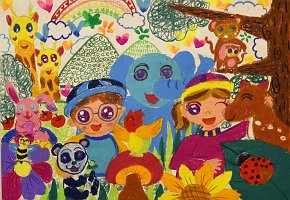 TANG-AI-XIN-ANRIA_AGE-7_GIVE-LOVE-TO-ANIMALS-_PAINT-A3-PAPER_SCHOOL-OF-CREATIVITY_HONG-KONG_CHINA