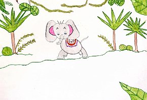 Ema Peric, 12, Little one, A3, markers, crayons, Ivankovo, Croatia